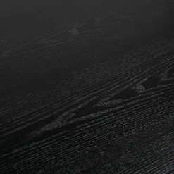 Table à diner design avec pied central en x 'WALABY' en bois noir