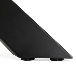Table à diner design avec pied central en x 'WALABY' en bois noir