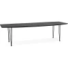Table à dîner ou de réunion extensible 'MOTUS' noire