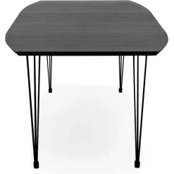 Table à dîner ou de réunion extensible 'MOTUS' noire