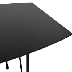 Table à dîner ou de réunion extensible 'MOTUS' noire
