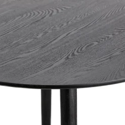 Table à manger 4 personnes ronde en bois Marron