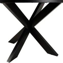 Table à manger 4 places couleur rouille effet pierre BASILE