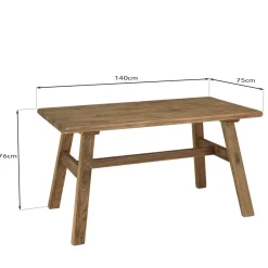 Table à manger bois Pin recyclé