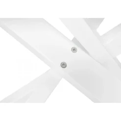 Table à Manger Couleur Naturel Métal Blanc ROYALTY