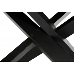 Table à Manger Couleur Naturel Métal Noir ROYALTY