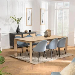 Table à manger MAXENCE 220/300 pieds bois