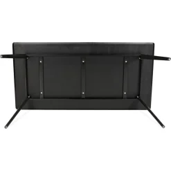 Table à manger ou bureau design 'BARISTA' en bois noir