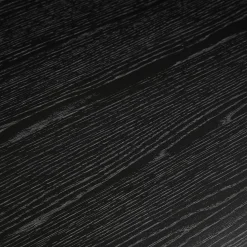 Table à manger ou bureau design 'BARISTA' en bois noir