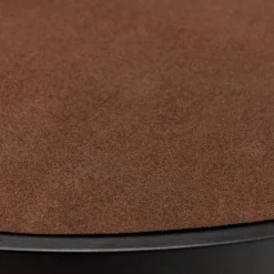 Table à manger ovale couleur rouille et effet pierre BASILE