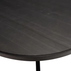 Table à manger plateau noir et effet pierre BASILE