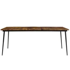 Table à manger rectangulaire en bois mahogany KIARA