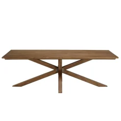 Table à manger rectangulaire 240x100cm en bois teck recyclé