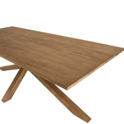 Table à manger rectangulaire 240x100cm en bois teck recyclé