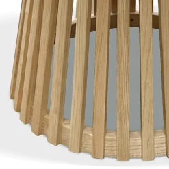 Table à manger ronde 'PERI' en bois naturel