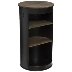 Table A Café Ajourée Diego Noire Grand Modèle