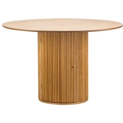 Table a Manger 6 personnes Ronde Bois Marron