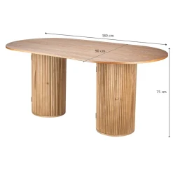 Table a Manger 6 personnes Ovale Bois