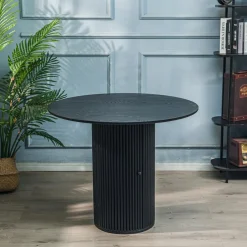 Table a Manger 4 personnes Ronde Bois Noir