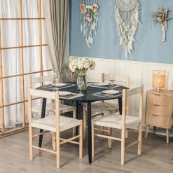 Table a Manger Design Ronde Scandinave Bois