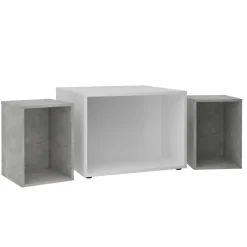 Table basse avec caissons amovibles JOKER 1 gris béton