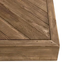 Table Basse Carrée ANDRIAN Bois Pin Recyclé