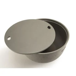 Table basse de jardin ronde 58x58 cm béton