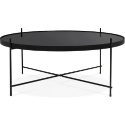Table basse de salon 'KOLOS BIG' noire