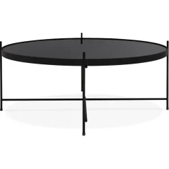 Table basse de salon 'KOLOS BIG' noire