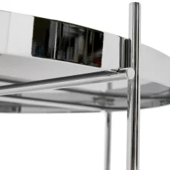 Table basse de salon 'KOLOS BIG' couleur chrome