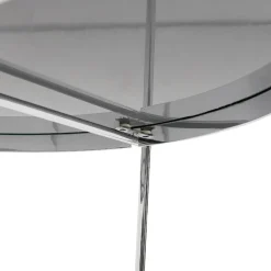 Table basse de salon 'KOLOS BIG' couleur chrome