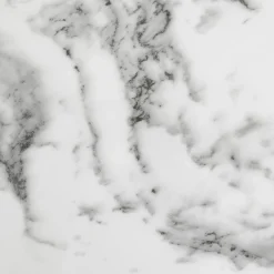 Table basse effet marbre blanc