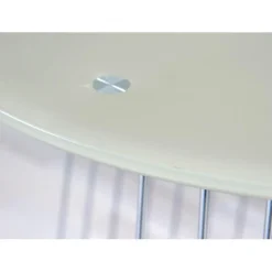 Table Basse en verre et Métal Chromé D50 cm