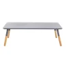 Table basse grise en bois