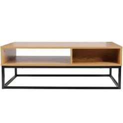 Table basse industrielle Bois et Métal SALMA