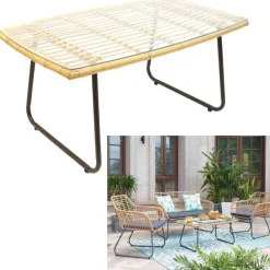 Table basse intérieur et extérieur PADANG