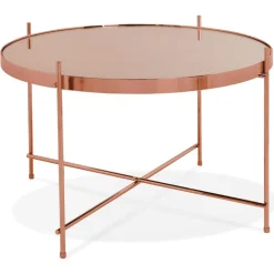 Table basse 'KOLOS MEDIUM' couleur cuivre