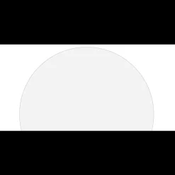 Table basse magnétique ronde à rebord Bipolart Métal Blanc avec 1 Top Tableau blanc effaçable