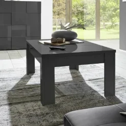 Table basse MIRO laqué gris brillant
