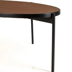 Table basse ovale couleur rouille effet pierre BASILE