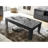 Table basse PRISMA laqué anthracite brillant