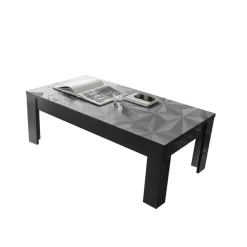 Table basse PRISMA laqué anthracite brillant