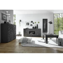 Table basse PRISMA laqué anthracite brillant