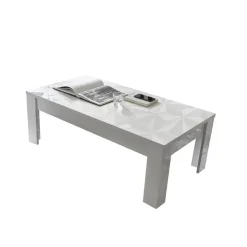 Table basse PRISMA laqué blanc brillant