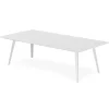 Table basse rectangulaire Bipolart Métal Blanc