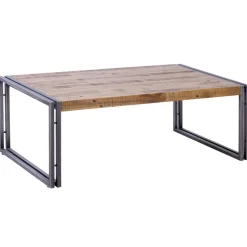 Table basse rectangulaire en bois