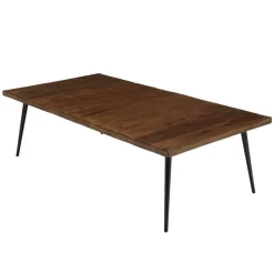 Table basse rectangulaire en bois pieds métal