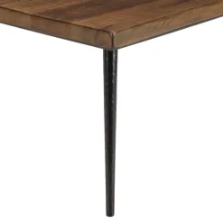 Table basse rectangulaire en bois pieds métal