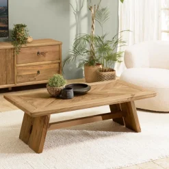 Table basse rectangulaire bois pin recyclé SANDY