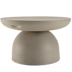 Table basse ronde effet béton HECTOR